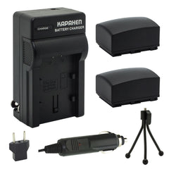 Kapaxen™ Two IA-BP105R Battery Packs, Charger Kit, and Bonus Mini Tripod for Samsung Camcorders