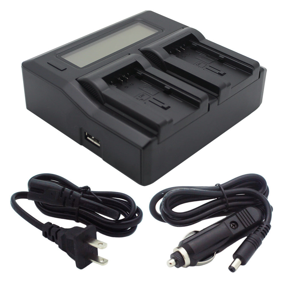 Kapaxen™ Dual-Channel LCD Charger for Canon BP-709, BP-718, BP-727, and BP-745 Batteries