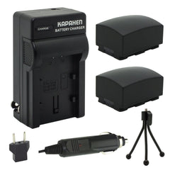Kapaxen™ Two IA-BP210R Battery Packs, Charger Kit, and a Bonus Mini Tripod for Samsung Camcorders