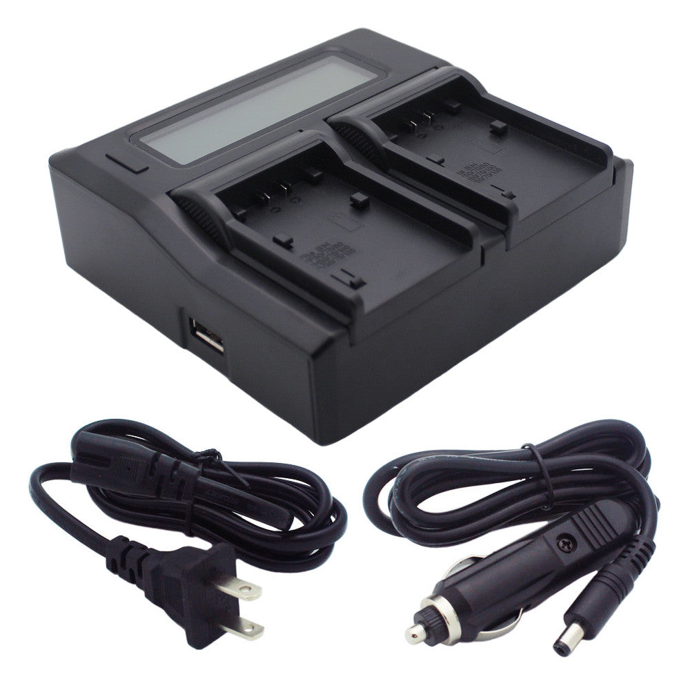 Kapaxen™ Dual Channel Battery Charger for Sony NP-FV30 NP-FV40 NP-FV50 NP-FV70 NP-FV90 NP-FV100 Camcorder Batteries