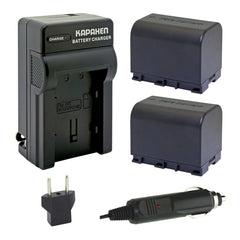 Kapaxen™ Two BN-VG121 DATA Batteries and AA-VG1 Charger Kit for JVC Camcorders